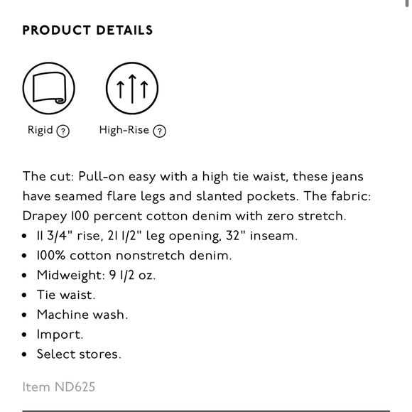 Madewell Denim Pull-On Loose Flare Pants medium - Picture 7 of 9